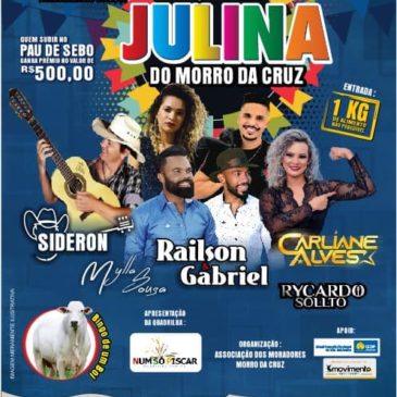 1ª Festa Julina do Morro da Cruz será neste final de semana