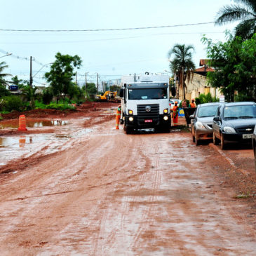 Toda atenção às obras da rua 3 da cidade