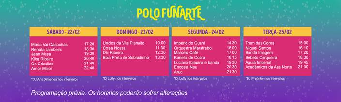 Carnaval 2020: palco ‘Brasília 60’ promete animar a folia