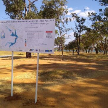 Iniciada a colocação das placas que identificam as zonas do Lago Paranoá