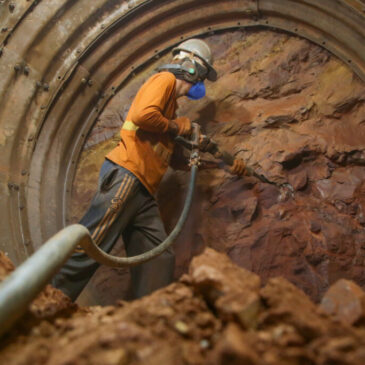 Obras grandiosas estão sendo feitas por debaixo da terra em Vicente Pires