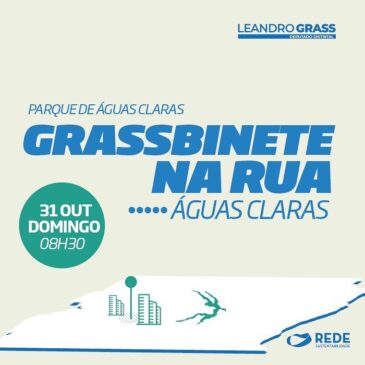 Leandro Grass leva o Grassbinete na Rua a Águas Claras neste domingo