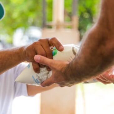Leite e mais saúde para famílias em vulnerabilidade social