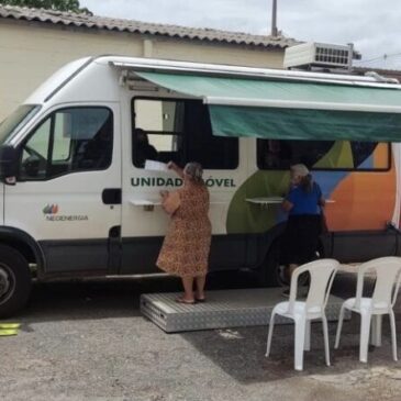 Atendimento para energia elétrica em agências móveis