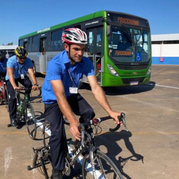 Treinamento coloca motoristas de ônibus no lugar de ciclistas