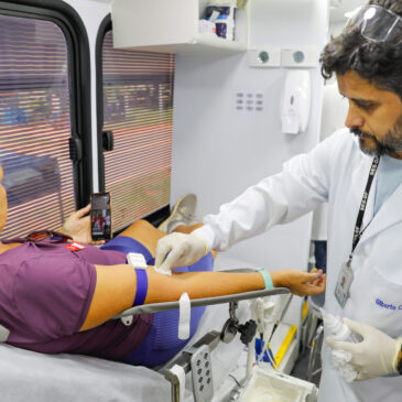 Unidade Móvel de Coleta de Sangue inicia campanha de Carnaval