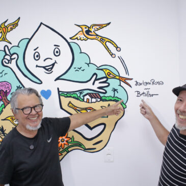 Sala de Vacinas do HUB ganha pinturas originais do criador do Zé Gotinha O local é referência em imunização no Distrito Fed